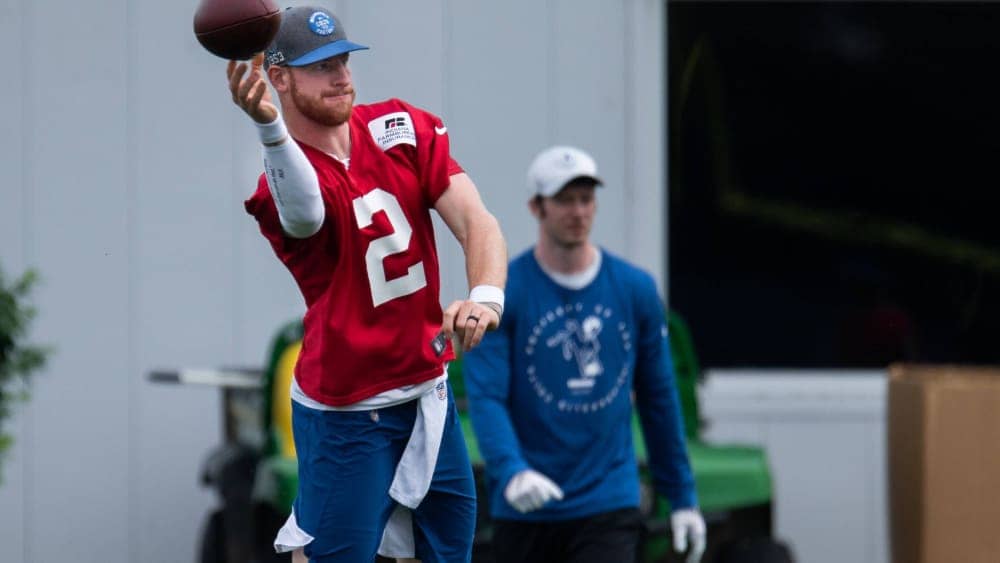 Indianapolis Colts can't help right now: Quarterback Carson Wentz.