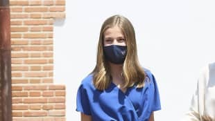 Princess Leonor after her confirmation in Madrid on May 28, 2021