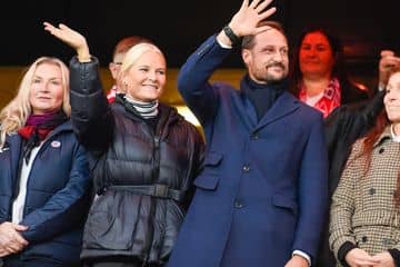 Mette-Marit and Haakon from Norway: The Crown Prince attended a football match in Oslo.