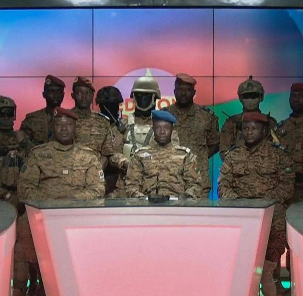 The army announced on state television that the government and parliament had dissolved