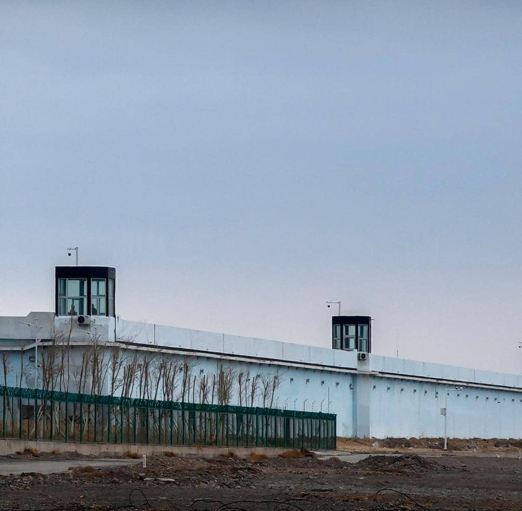 A camp in Xinjiang province where Uyghurs are said to have been detained