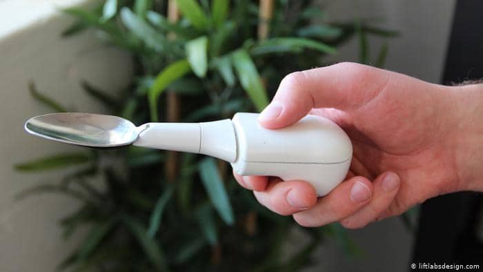 Liftlabsdesign medicated spoon compensates for tremors in the hand