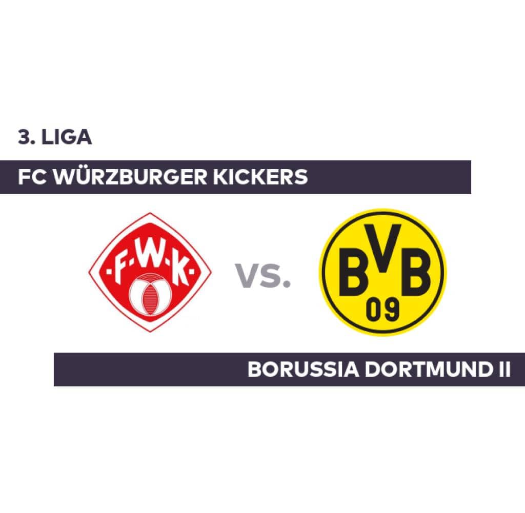 FC Würzburger Kickers - Borussia Dortmund II: The continuation of the negative streak from Dortmund II - Third Division