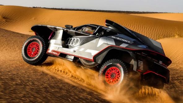 The new Audi RS Q e-tron will run its first Dakar Rally in 2022. (Photo: Audi)