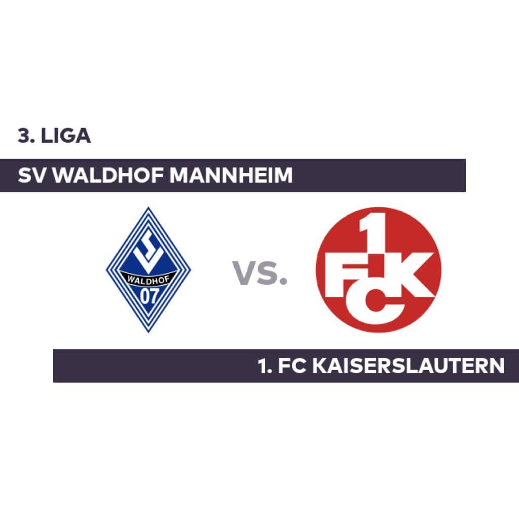 SV Waldhof Mannheim - 1. FC Kaiserslautern: Tristessi in Best Match - 3rd League