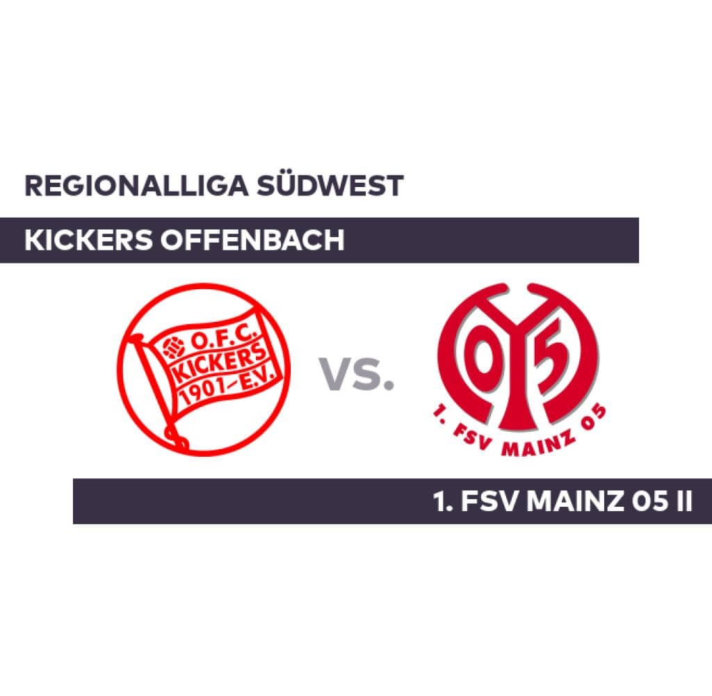 Offenbach Kickers - 1. FSV Mainz 05 II: Offenbach wins first duel - Regionalliga Südwest