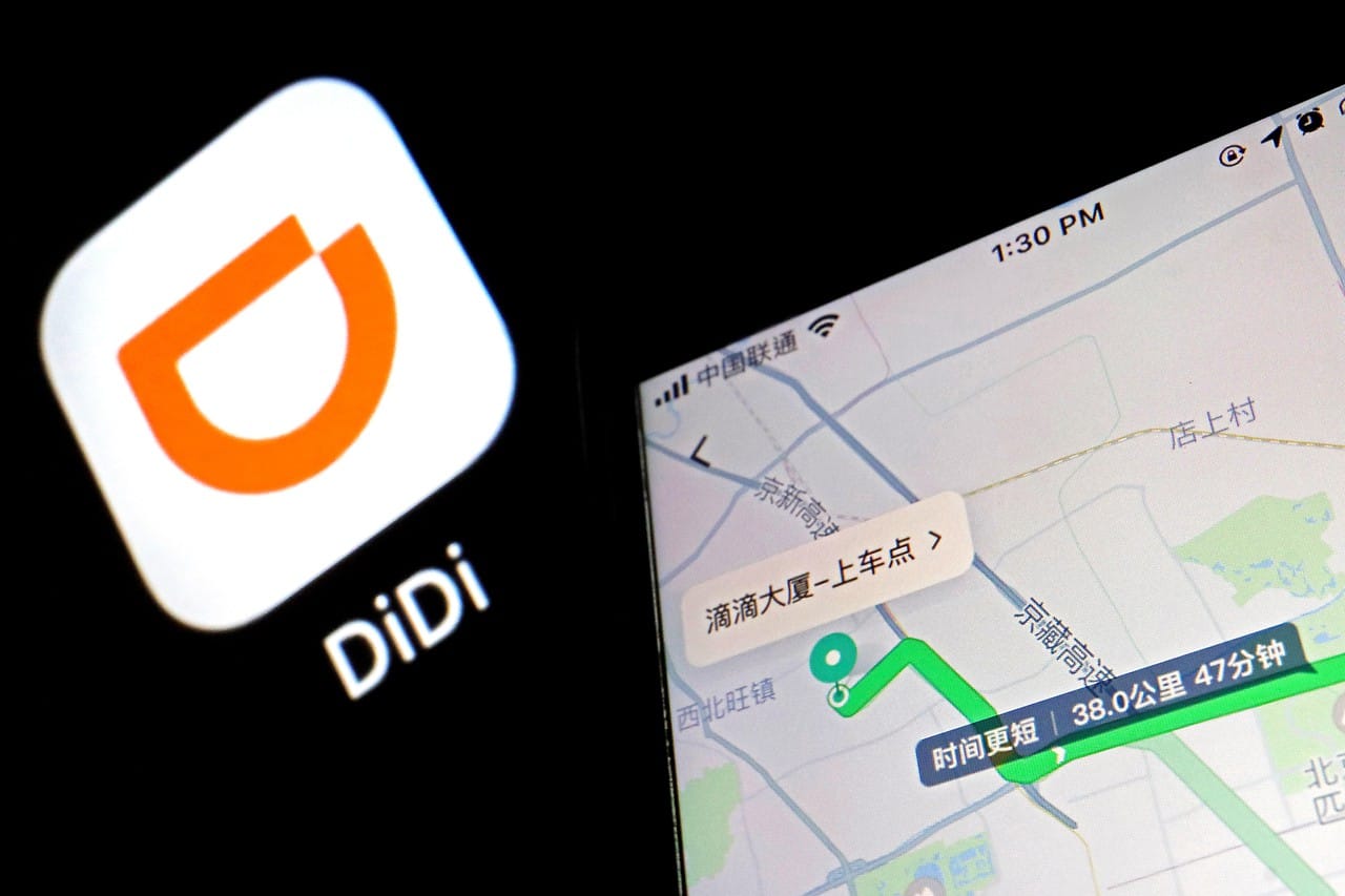 The app from the Chinese transport company Didi 